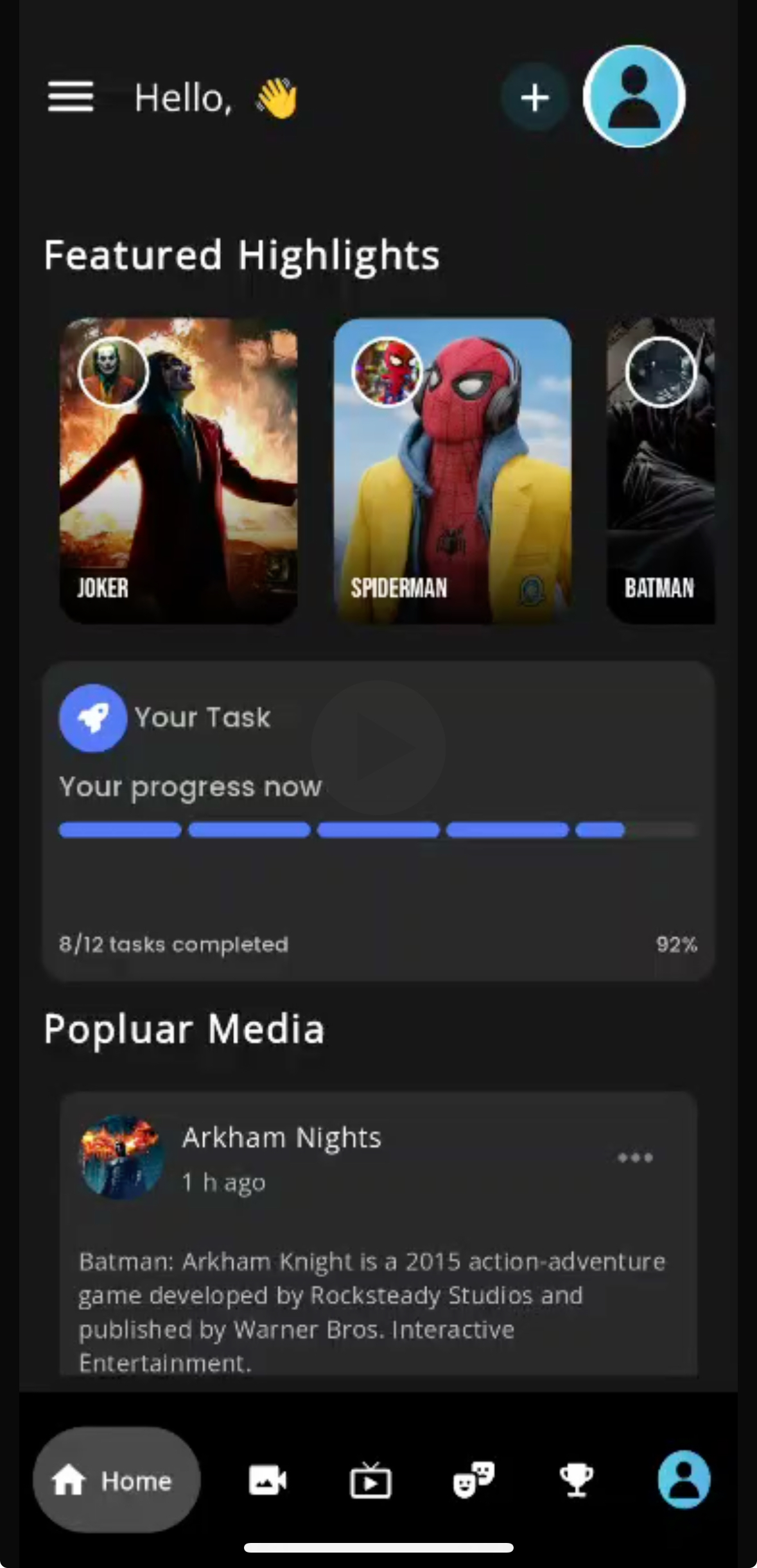 FilmoX App Screenshot